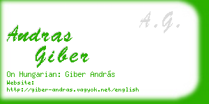 andras giber business card