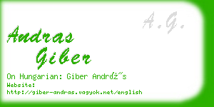 andras giber business card